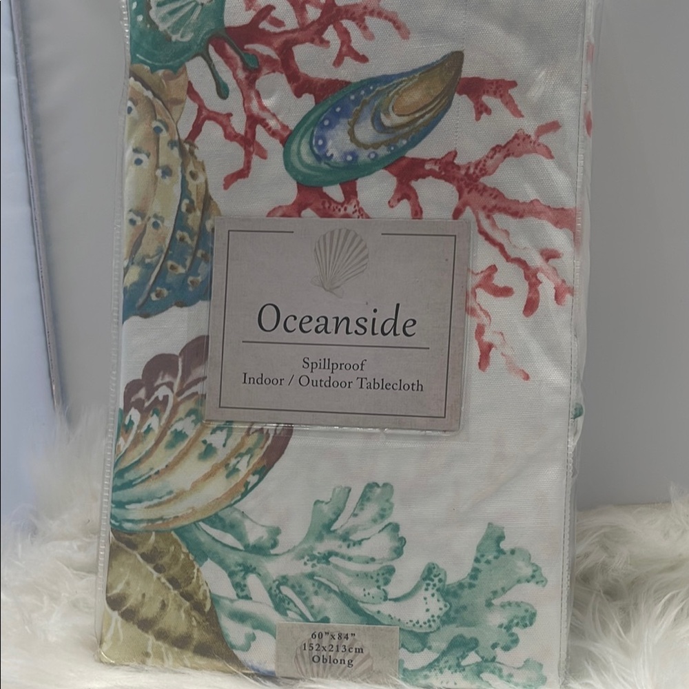 Oceanside Spillproof Tablecloth 60”x84”